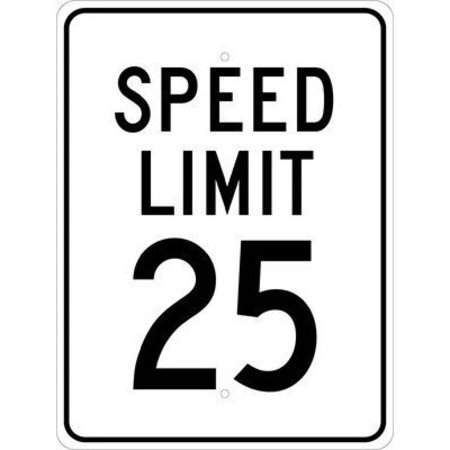 Nmc Speed Limit 25 Sign, TM21J TM21J